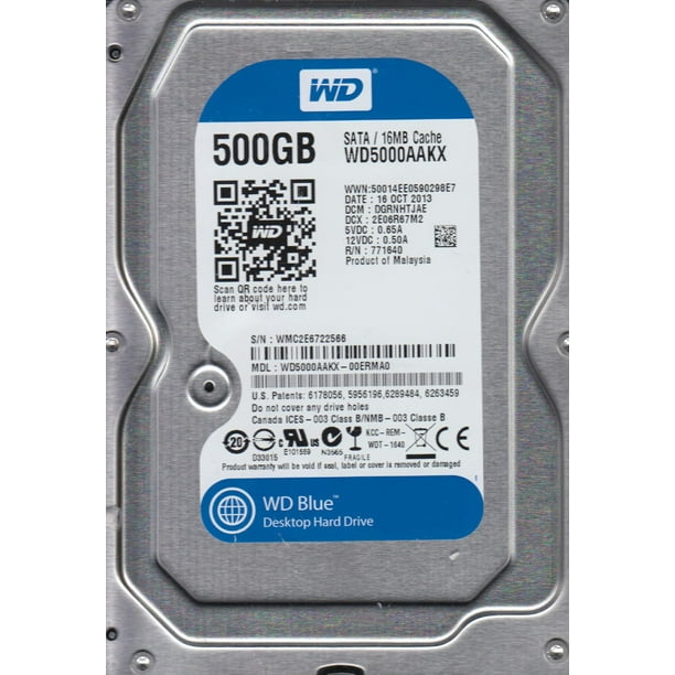 Western Digital 500GB SATA 3.5 Hard Drive DCM DGRNHTJAE WD5000AAKX-00ERMA0 Western Digital 500GB SATA 3.5 Hard Drive DCM DGRNHTJAE WD5000AAKX-00ERMA0